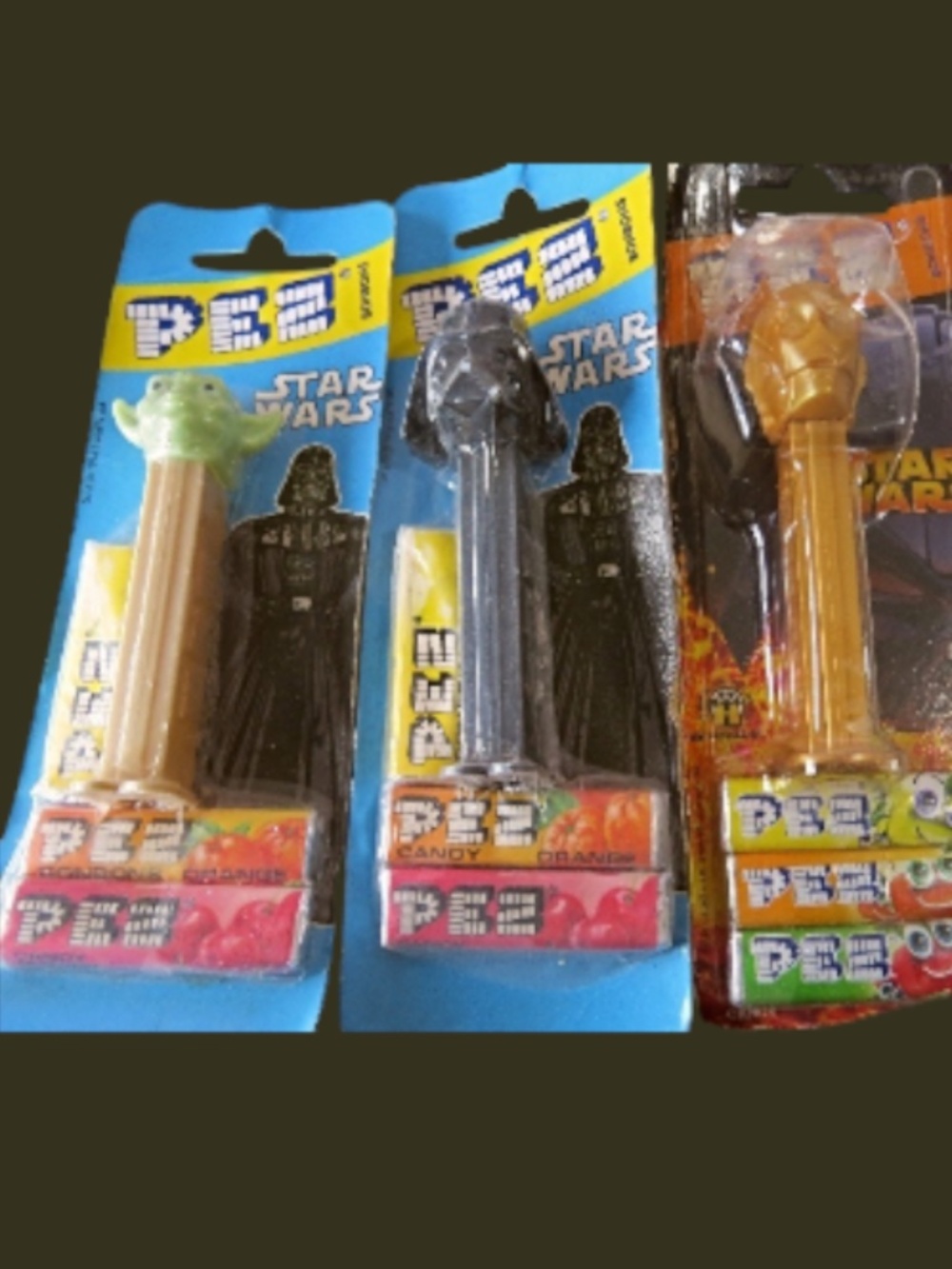 3 VINTAGE Star Wars PEZ